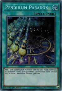 Pendulum Paradox [EXFO-EN061] Secret Rare | The Time Vault CA