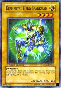 Elemental HERO Sparkman [MF03-EN004] Parallel Rare | The Time Vault CA