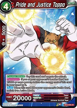 Pride and Justice Toppo [BT3-026] | The Time Vault CA