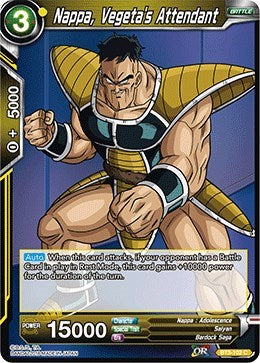 Nappa, Vegeta's Attendant [BT3-102] | The Time Vault CA