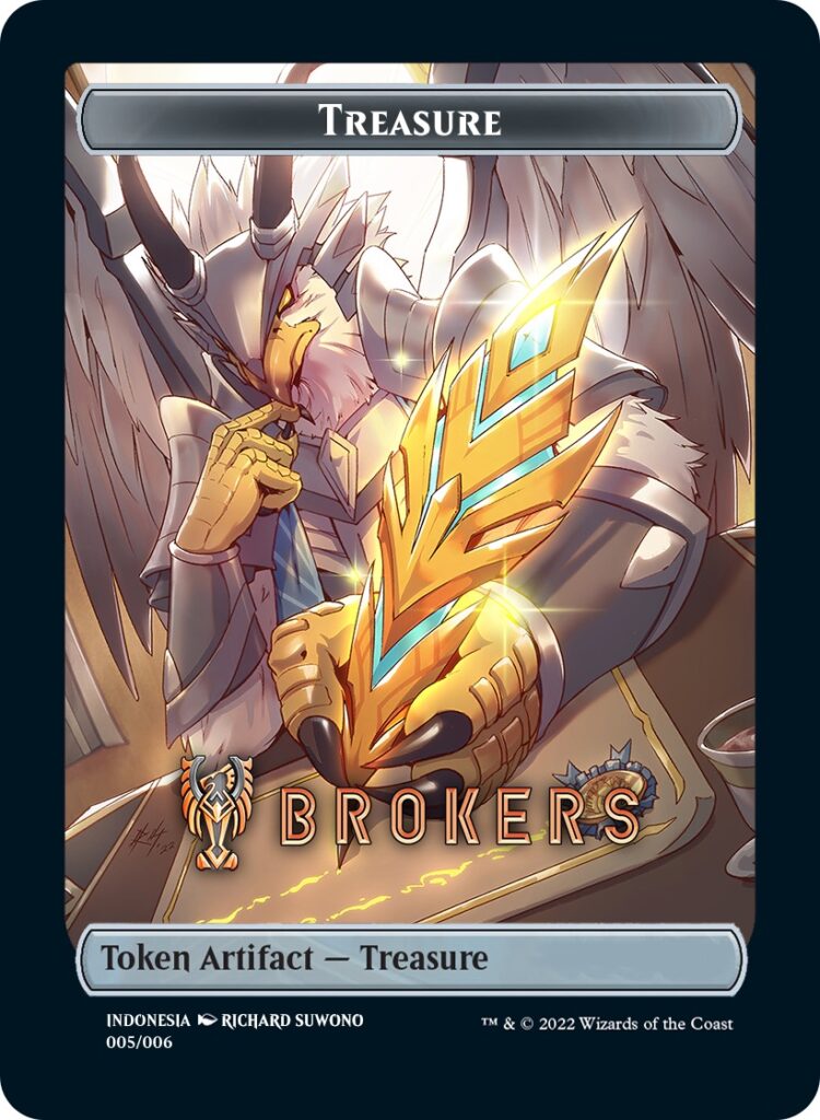 Treasure Token (Brokers) (Southeast Asia Artists) [Streets of New Capenna Tokens] | The Time Vault CA