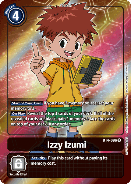 Izzy Izumi [BT4-096] (Buy-A-Box Promo) [Great Legend Promos] | The Time Vault CA
