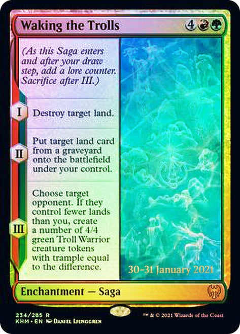 Waking the Trolls [Kaldheim Prerelease Promos] | The Time Vault CA