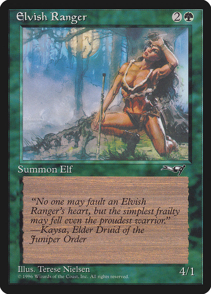 Elvish Ranger (Moon Background) [Alliances] | The Time Vault CA