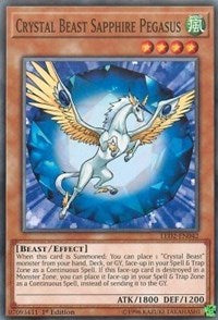 Crystal Beast Sapphire Pegasus [LED2-EN042] Common | The Time Vault CA