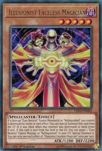 Illusionist Faceless Magician [LED2-EN002] Rare | The Time Vault CA