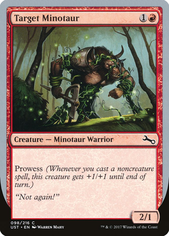 Target Minotaur (Vine Art) [Unstable] | The Time Vault CA