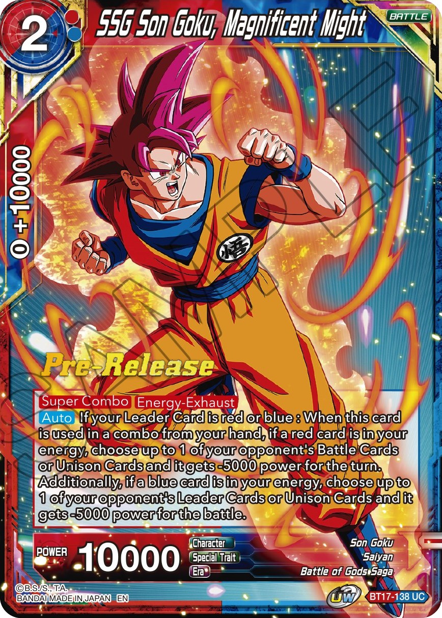 SSG Son Goku, Magnificent Might (BT17-138) [Ultimate Squad Prerelease Promos] | The Time Vault CA