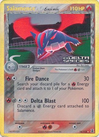 Salamence (14/113) (Delta Species) (Stamped) [EX: Delta Species] | The Time Vault CA