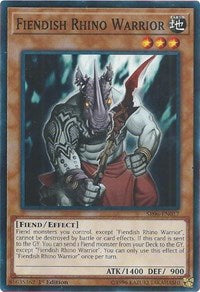 Fiendish Rhino Warrior [SR06-EN017] Common | The Time Vault CA