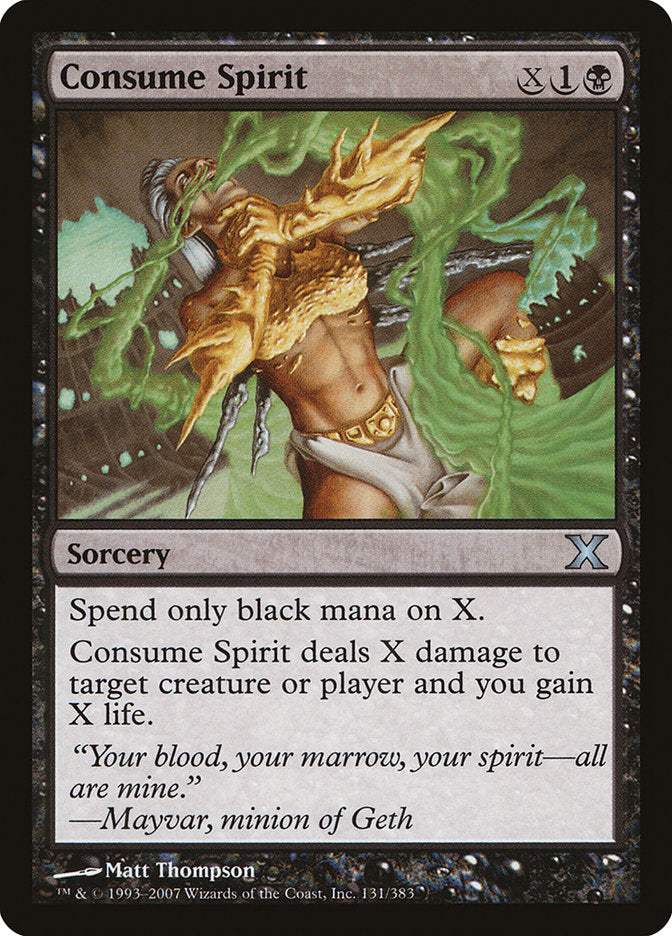 Consume Spirit [Tenth Edition] | The Time Vault CA