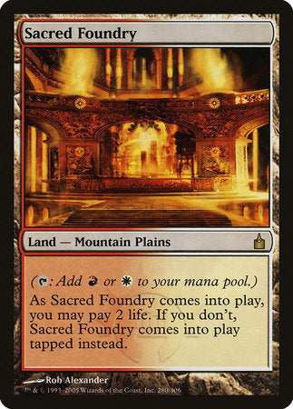 Sacred Foundry [Ravnica: City of Guilds] | The Time Vault CA