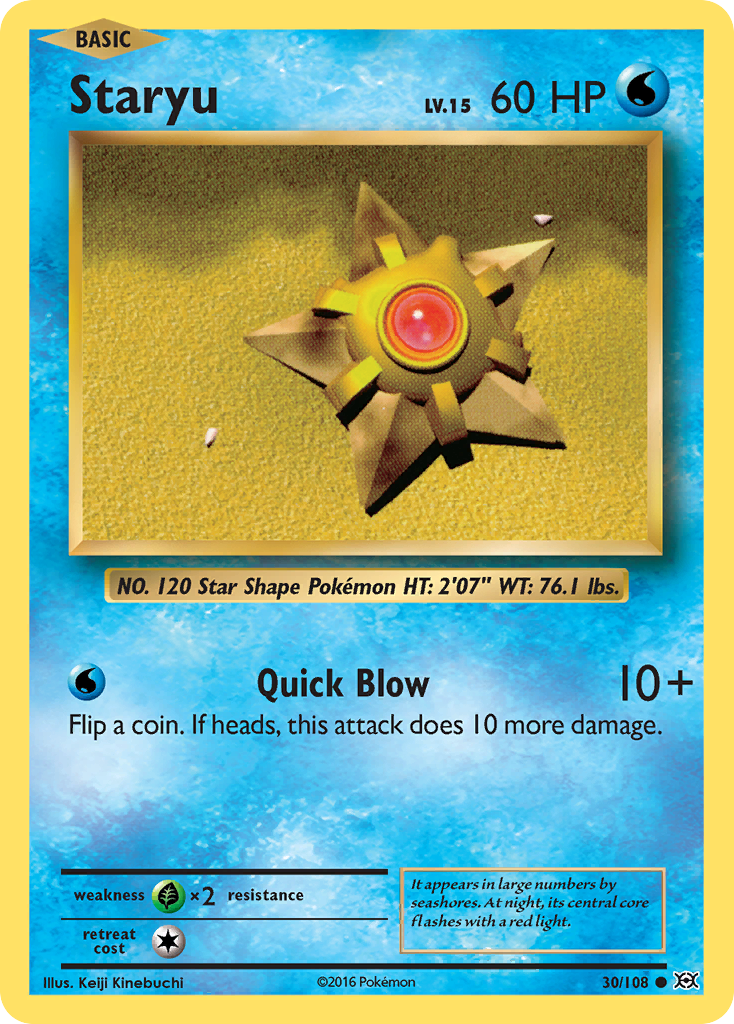 Staryu (30/108) [XY: Evolutions] | The Time Vault CA