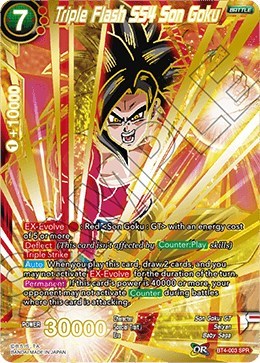 Triple Flash SS4 Son Goku (SPR) [BT4-003] | The Time Vault CA