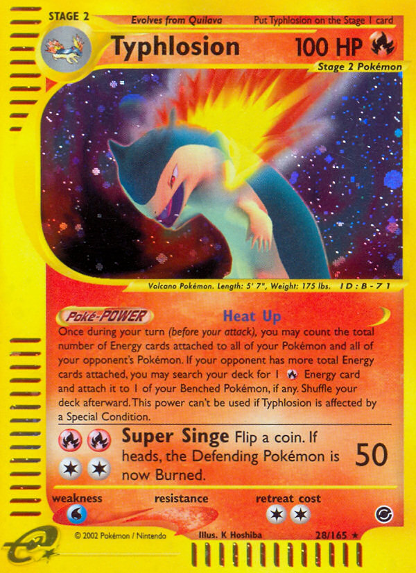 Typhlosion (28/165) [Expedition: Base Set] | The Time Vault CA