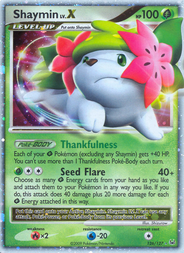 Shaymin LV.X (126/127) [Platinum: Base Set] | The Time Vault CA