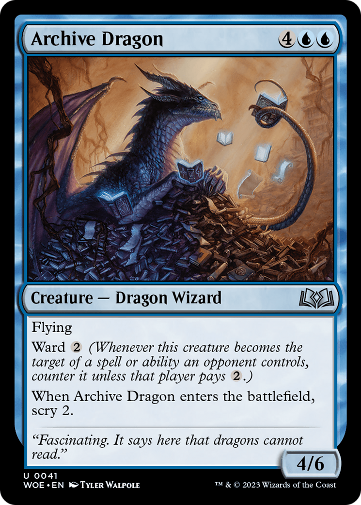 Archive Dragon [Wilds of Eldraine] | The Time Vault CA