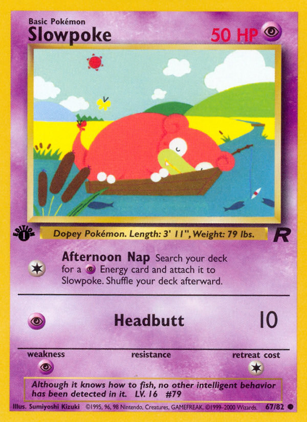 Slowpoke (67/82) [Team Rocket 1st Edition] | The Time Vault CA