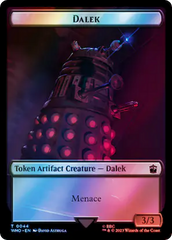 Dalek // Food (0058) Double-Sided Token (Surge Foil) [Doctor Who Tokens] | The Time Vault CA