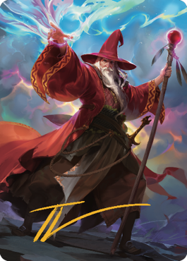 Elminster Art Card (36) (Gold-Stamped Signature) [Commander Legends: Battle for Baldur's Gate Art Series] | The Time Vault CA