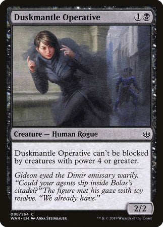 Duskmantle Operative [War of the Spark] | The Time Vault CA
