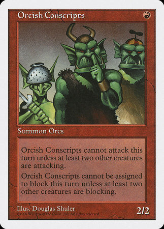 Orcish Conscripts [Fifth Edition] | The Time Vault CA