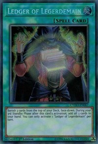 Ledger of Legerdemain [CYHO-EN067] Secret Rare | The Time Vault CA