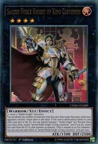 Sacred Noble Knight of King Custennin [CYHO-EN089] Ultra Rare | The Time Vault CA