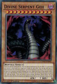 Divine Serpent Geh [CYHO-EN092] Common | The Time Vault CA