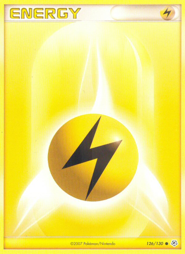 Lightning Energy (126/130) [Diamond & Pearl: Base Set] | The Time Vault CA