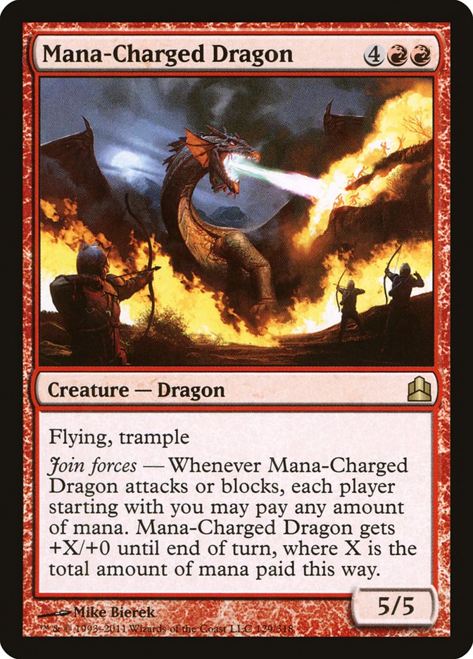 Mana-Charged Dragon [Commander 2011] | The Time Vault CA