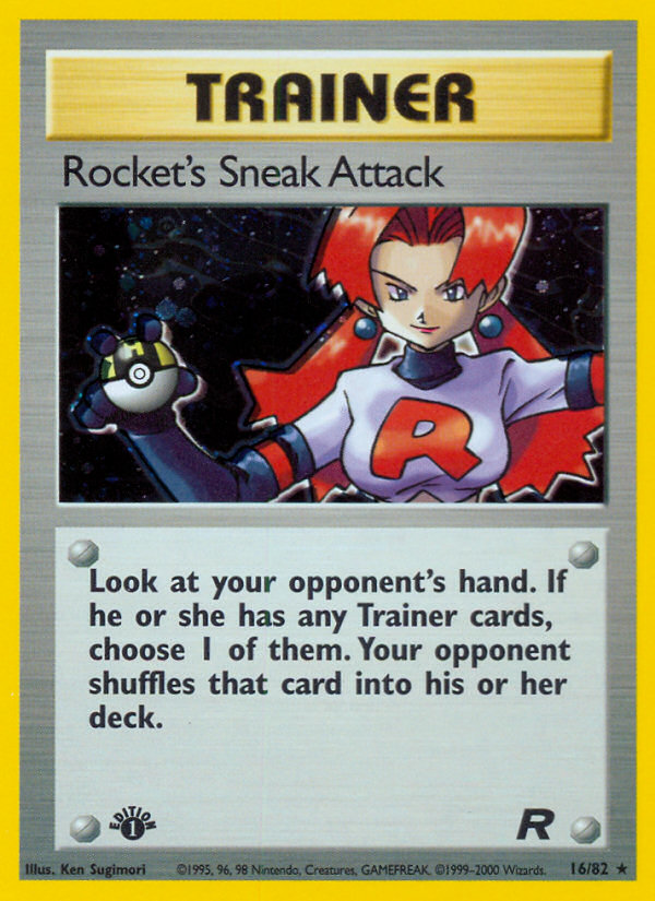 Rocket's Sneak Attack (16/82) [Team Rocket 1st Edition] | The Time Vault CA