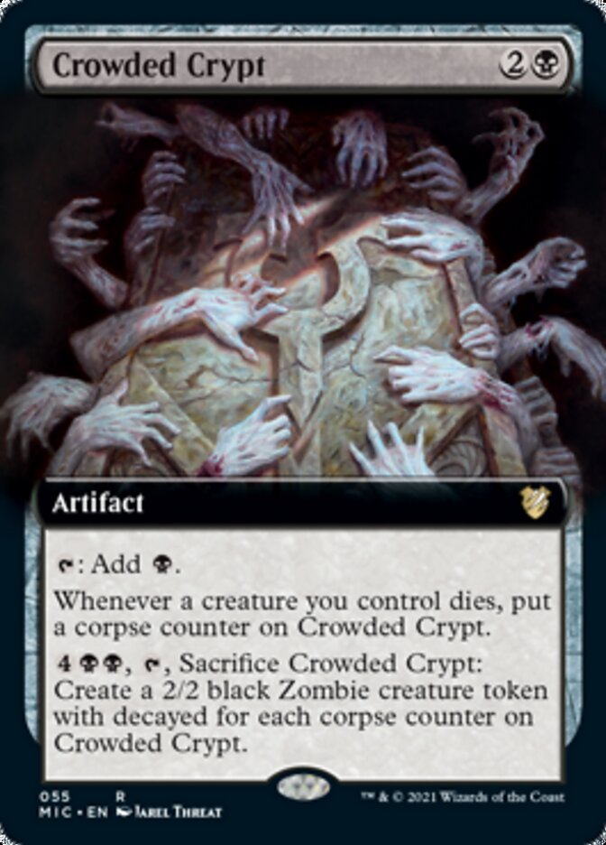 Crowded Crypt (Extended) [Innistrad: Midnight Hunt Commander] | The Time Vault CA