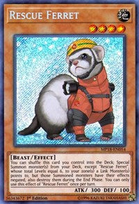 Rescue Ferret [MP18-EN054] Secret Rare | The Time Vault CA