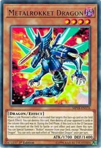 Metalrokket Dragon [MP18-EN176] Rare | The Time Vault CA