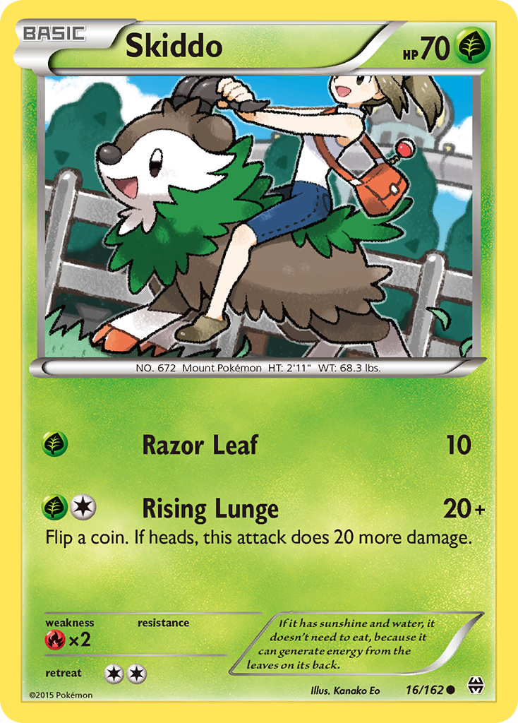 Skiddo (16/162) [XY: BREAKthrough] | The Time Vault CA