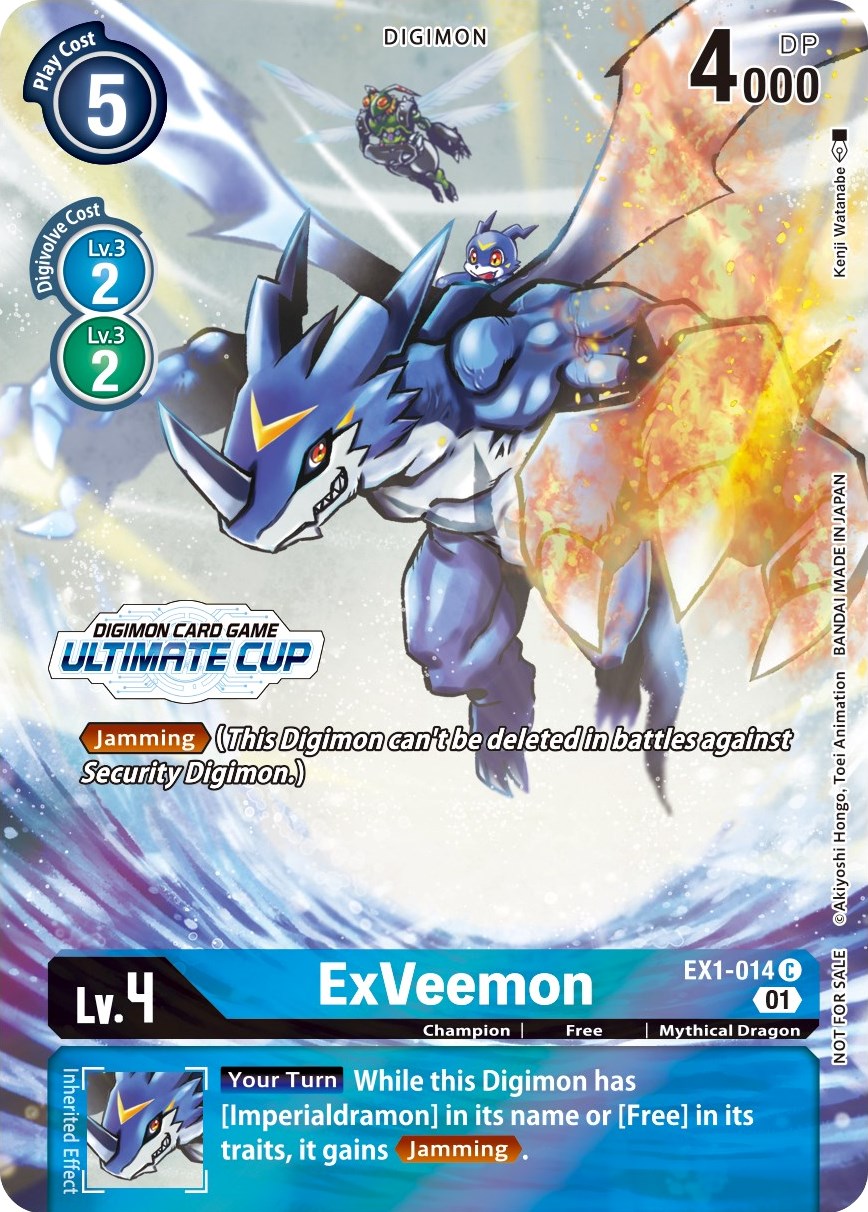 ExVeemon [EX1-014] (April Ultimate Cup 2022) [Classic Collection Promos] | The Time Vault CA