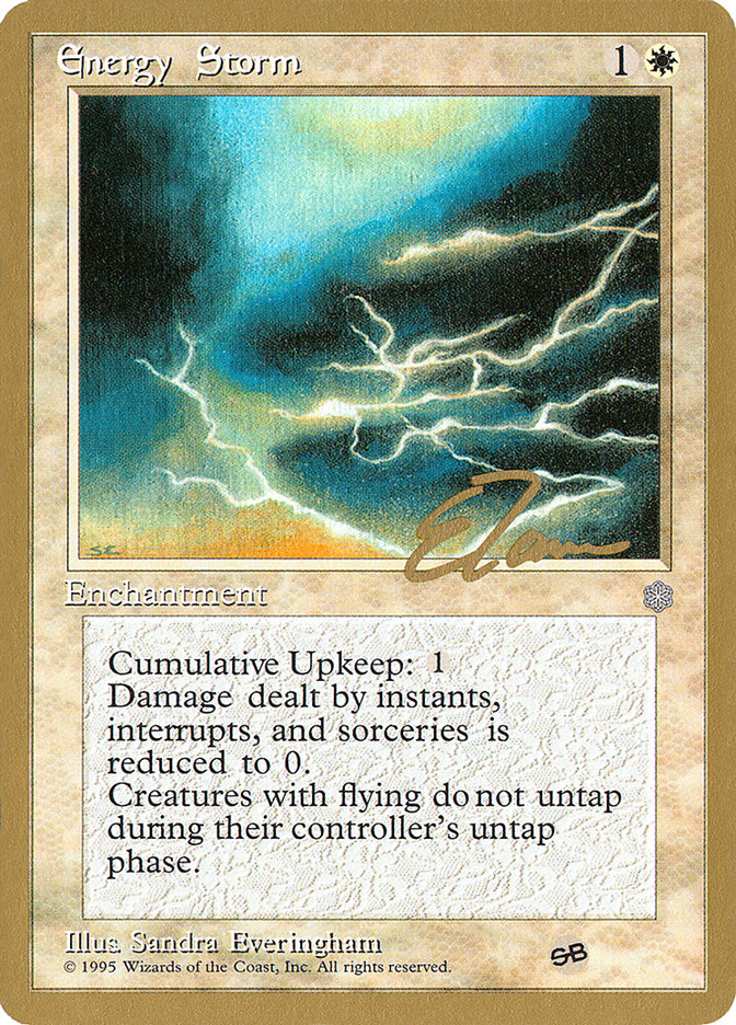 Energy Storm (Eric Tam) (SB) [Pro Tour Collector Set] | The Time Vault CA