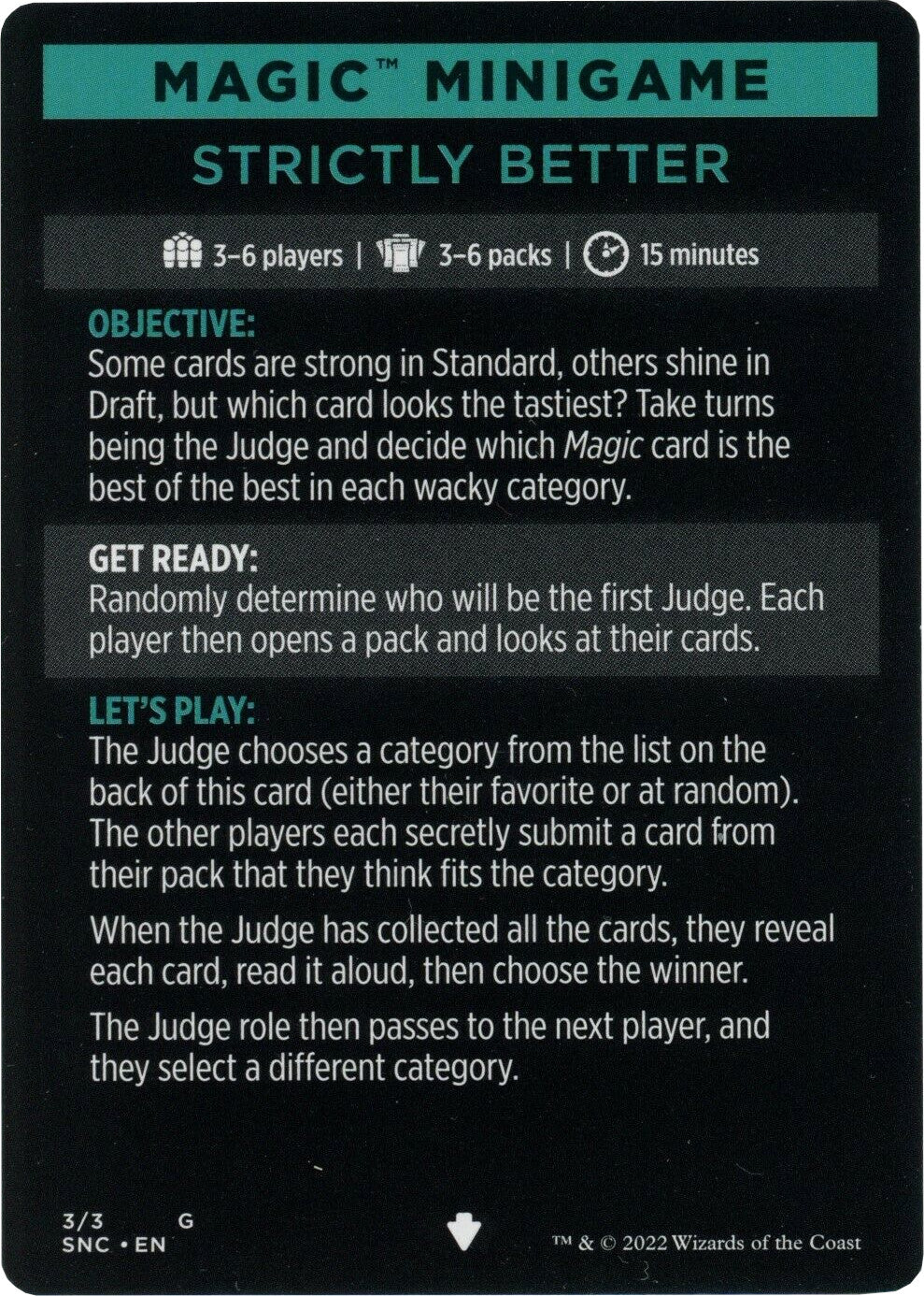 Strictly Better (Magic Minigame) [Streets of New Capenna Minigame] | The Time Vault CA