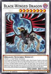 Black-Winged Dragon [LED3-EN028] Common | The Time Vault CA