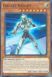 Galaxy Knight [LED3-EN040] Super Rare | The Time Vault CA