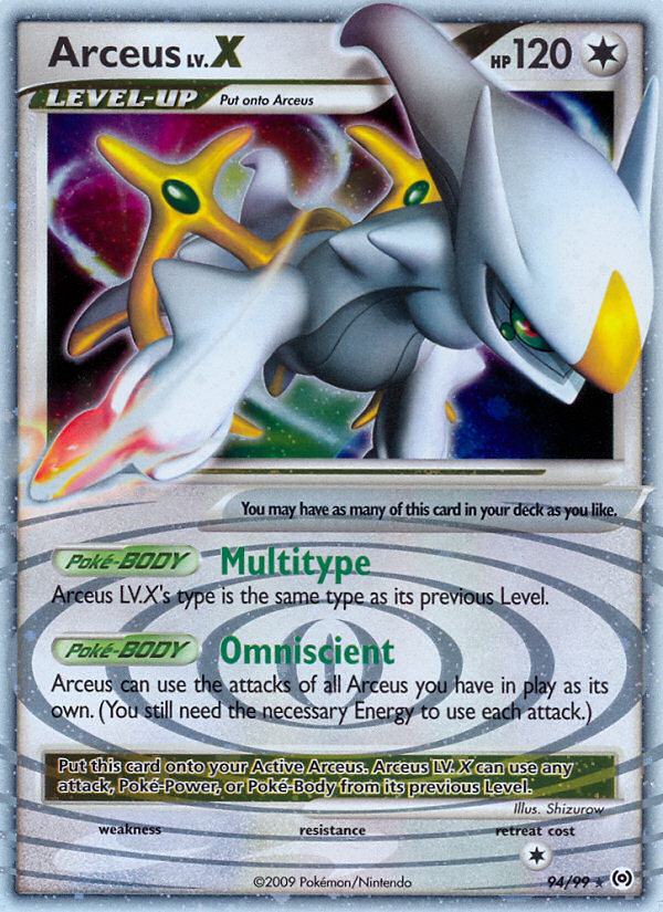 Arceus LV.X (94/99) [Platinum: Arceus] | The Time Vault CA