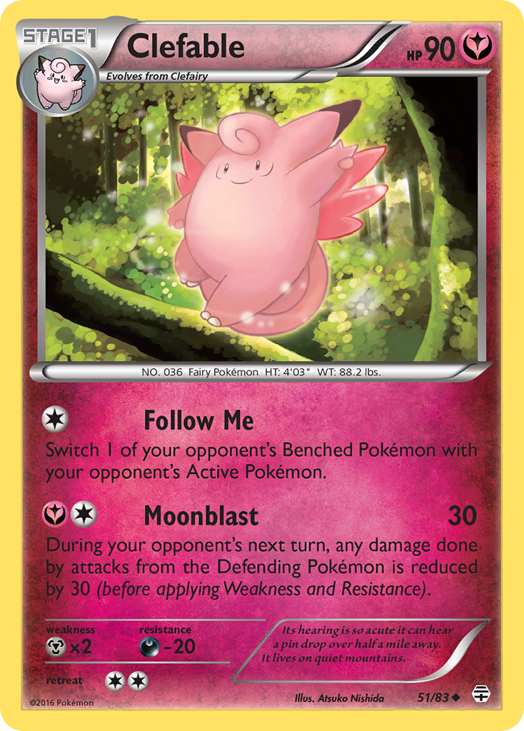 Clefable (51/83) [XY: Generations] | The Time Vault CA