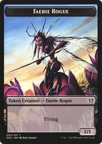 Faerie Rogue // Thopter Double-sided Token [Commander: Zendikar Rising Tokens] | The Time Vault CA