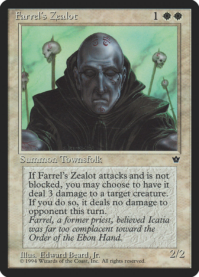 Farrel's Zealot (Edward P. Beard, Jr.) [Fallen Empires] | The Time Vault CA