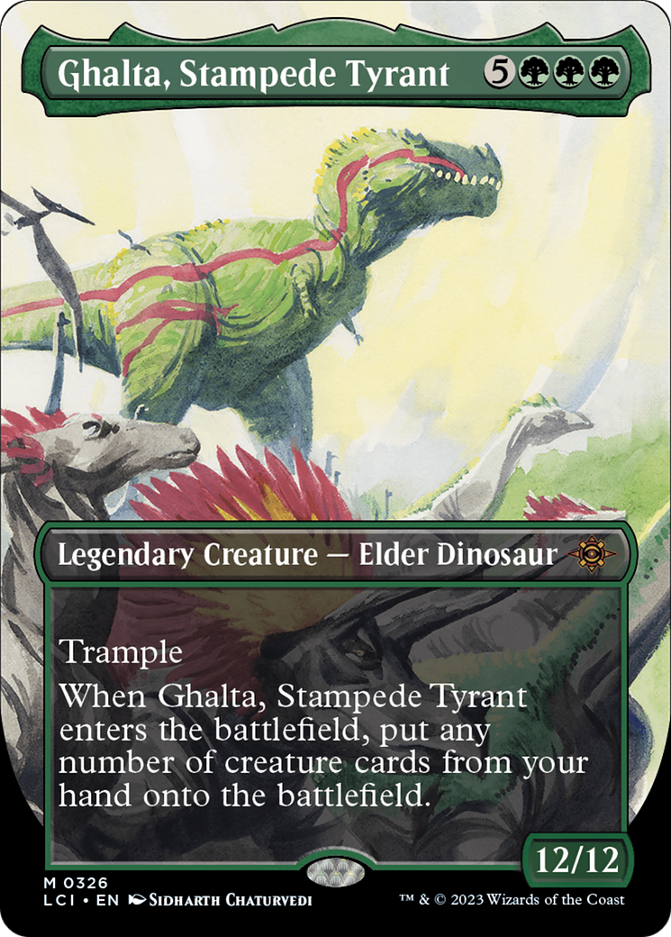 Ghalta, Stampede Tyrant (Borderless) [The Lost Caverns of Ixalan] | The Time Vault CA