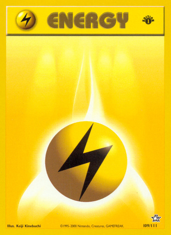 Lightning Energy (109/111) [Neo Genesis 1st Edition] | The Time Vault CA