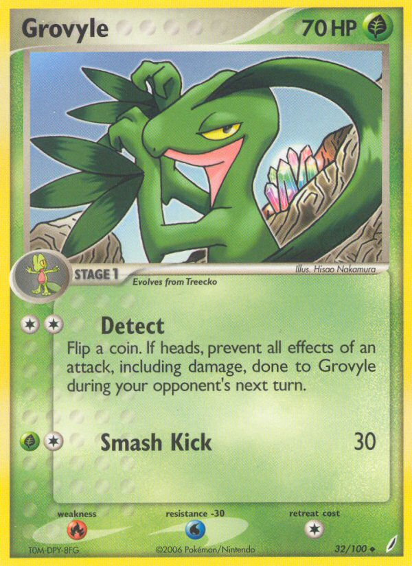 Grovyle (32/100) [EX: Crystal Guardians] | The Time Vault CA