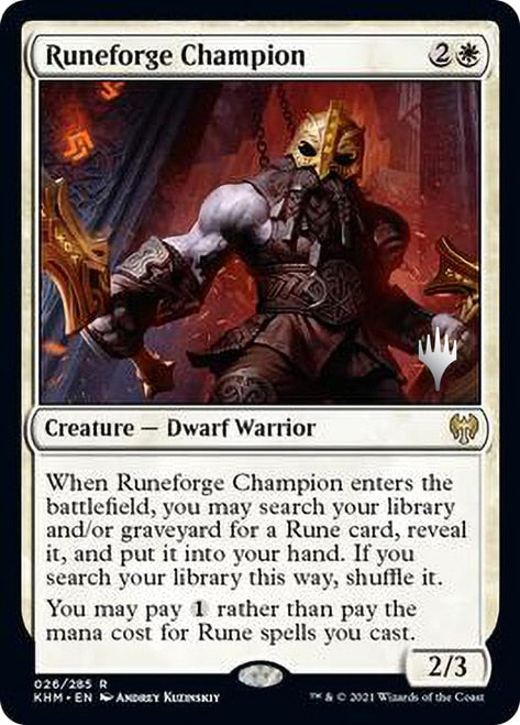 Runeforge Champion [Kaldheim Promo Pack] | The Time Vault CA