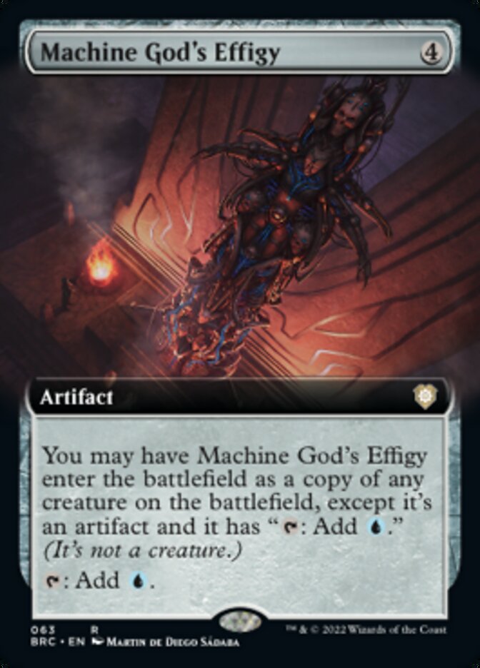 Machine God's Effigy (Extended Art) [The Brothers' War Commander] | The Time Vault CA